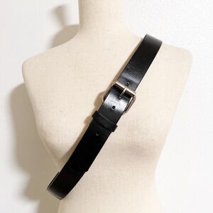 Hot Topic Black Leather Belt 42